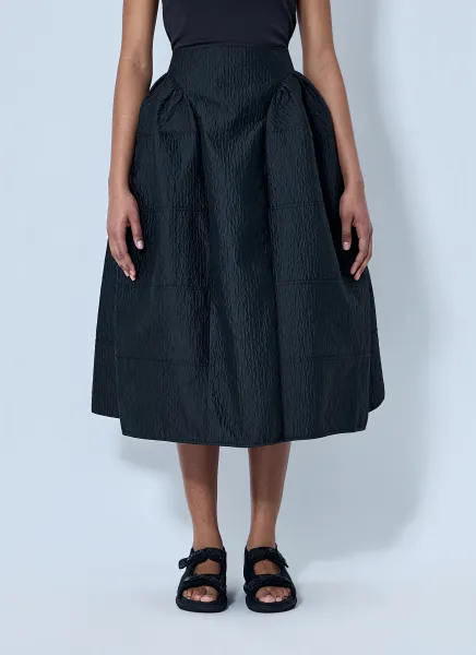 CBdaphne Skirt Stria Matelasse