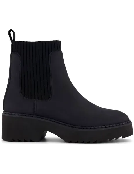 TOMS Millie Leather Chelsea Ankle Boots Black