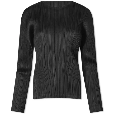 Long Sleeve Pleats Top