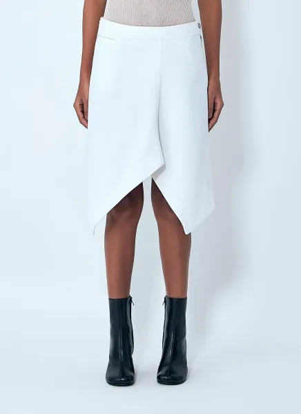 Asymmetric Denim Skirt