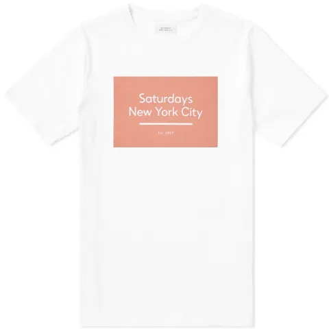 Saturdays Underlined Box Logo Tee