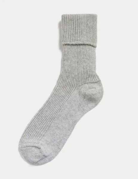 Autograph Pure Cashmere Socks Grey