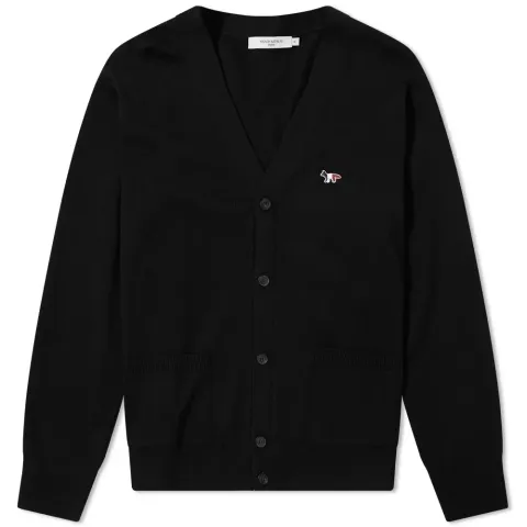 Maison Kitsuné Tricolour Fox Patch Cardigan