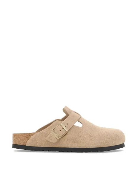 Birkenstock Boston Suede Footbed Clog Mules