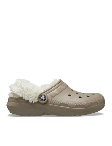 Crocs Classic Fleece Lined Clogs Light Brown