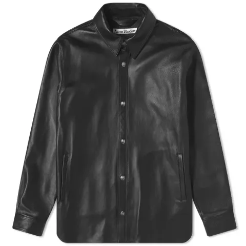 Lark Nappa Leather Overshirt