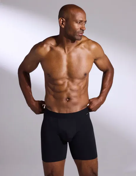 David Gandy Wellwear 3 Pack Cotton Modal Blend Boxers Black