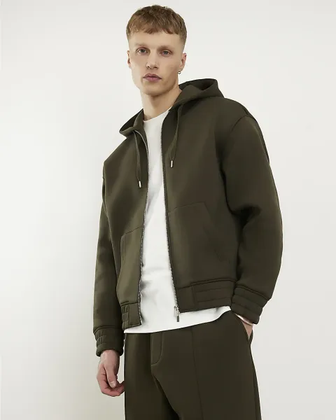 River Island Zip Through Premium Hoodie