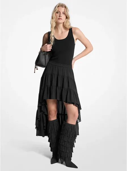 Georgette Tiered Skirt