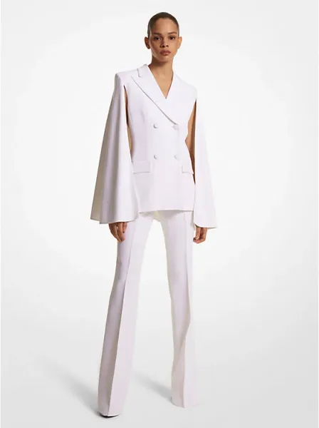 Michael Kors Double Crepe Sablé Cape Blazer