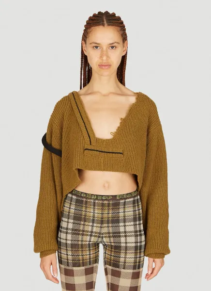 Cropped Hooded Sweater