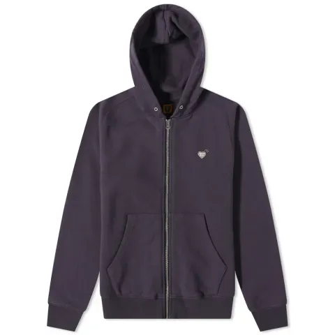 Heart Zip Logo Hoodie