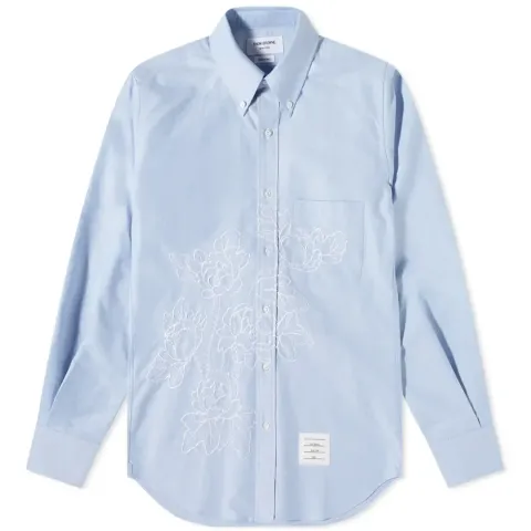 Floral Stitch Oxford Shirt