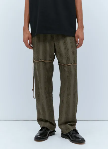 Straight Leg Lace Pants