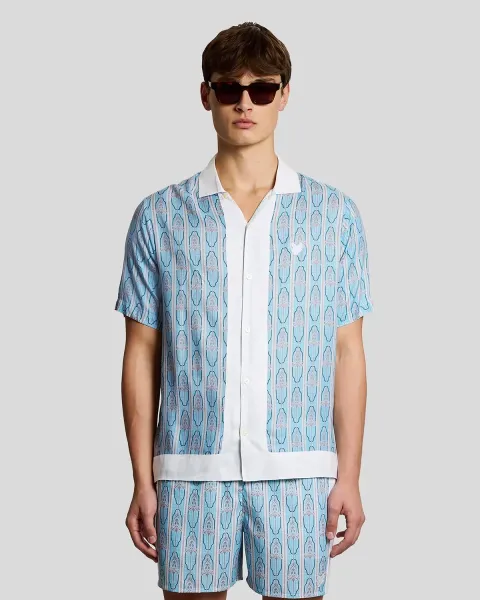 Lyle & Scott Short Sleeve Floral Graphic Shirt