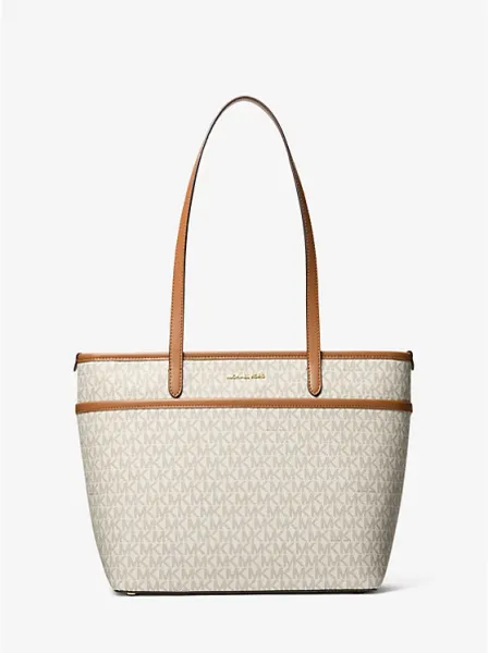 Marlowe Medium Signature Logo Pocket Tote Bag