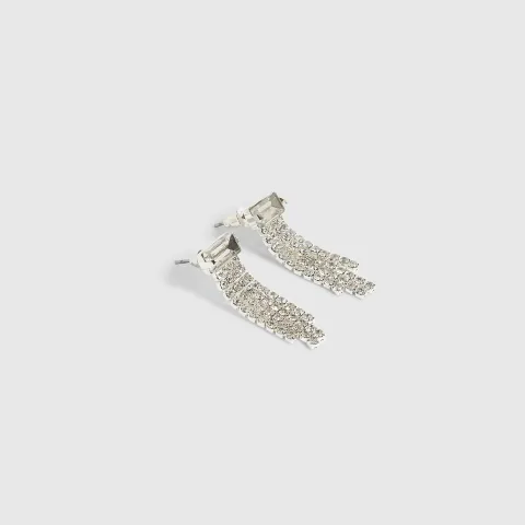 River Island Cupchain Drop Earrings