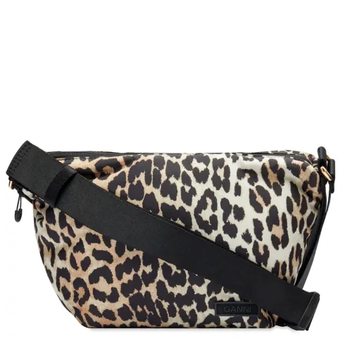 Recycled Tech Small Hobo Print Bag