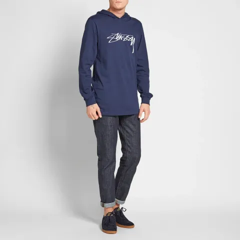 Long Sleeve Hooded Smooth Stock Tee