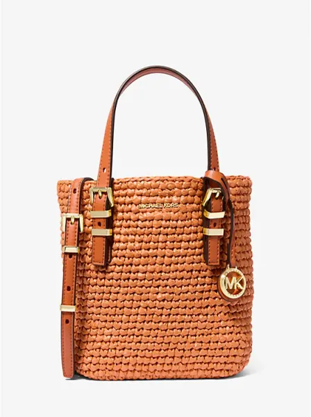 Quinn Extra-Small Crocheted Straw Crossbody Bag