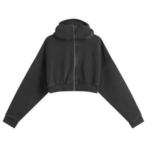 Cropped Full Zip Hoodie