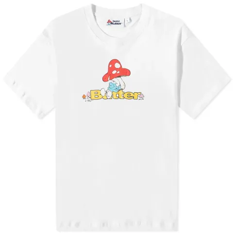 x The Smurfs Lazy Logo T-Shirt
