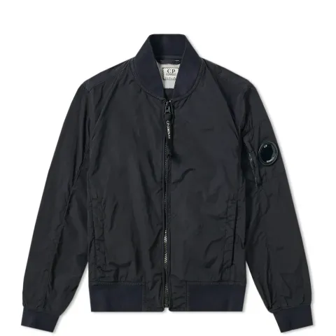 Chrome Arm Lens Bomber Jacket