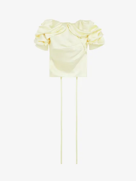 Off-the-shoulder Draped Top