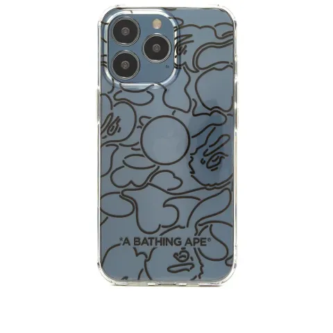 Neon Camo iPhone 13 Pro Clear Case