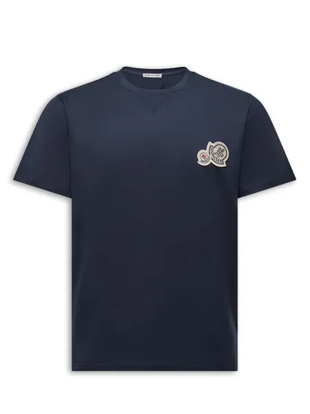 Men Logo Patch T-Shirt Black