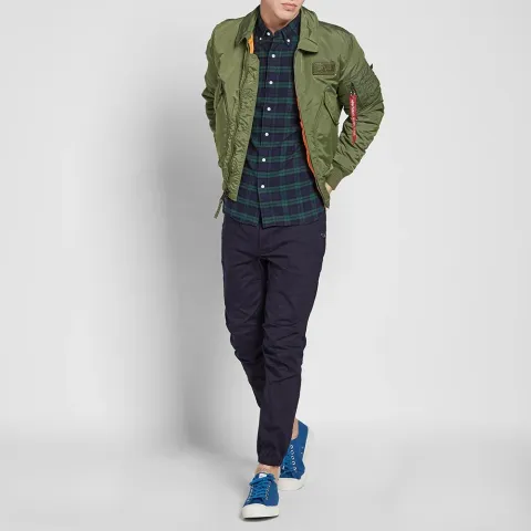 Button Down Flannel Check Shirt