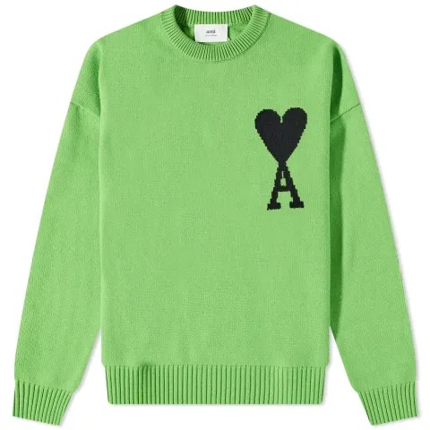 AMI Large A Heart Crew Knit