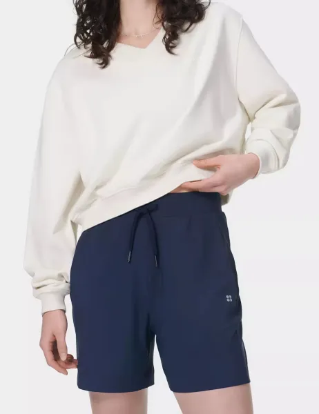Sweaty Betty Explorer High Waisted Shorts Navy