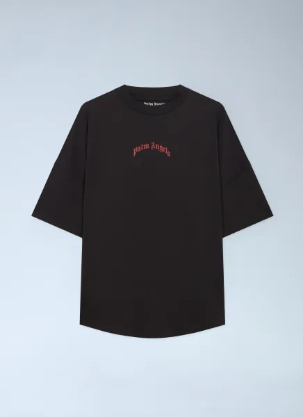Curved Logo Over T-shirt