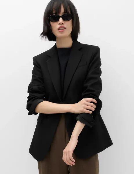 Marks & Spencer Ultimate Tailored Single Breasted Blazer Black