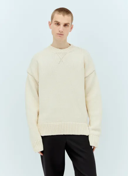Heavy-Knit Crewneck Sweater