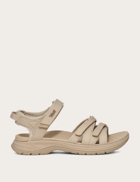 Teva Ankle Strap Low Heel Wedge Sandals Grey