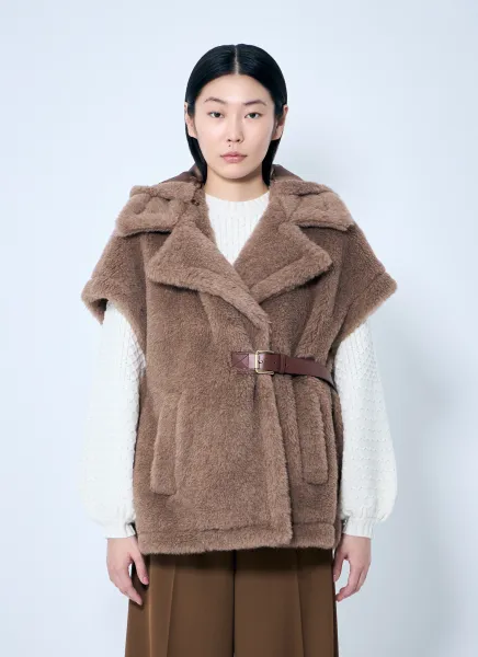 Teddy Fabric Gilet Cape