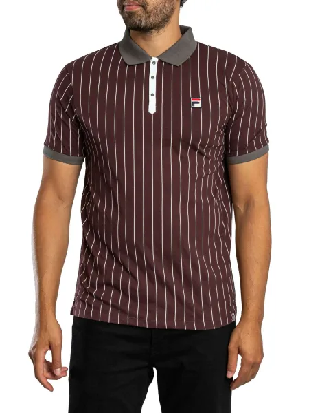 Fila Classic Vintage Striped Polo Shirt