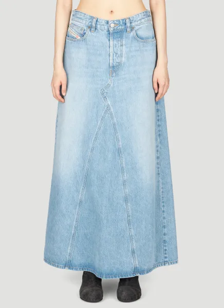 De-Pago Denim Maxi Skirt