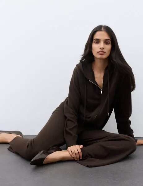 Autograph Pure Cashmere Zip Up Hoodie