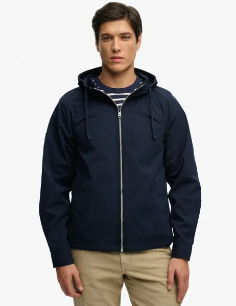 Superdry & Co Pure Cotton Hooded Jacket Navy