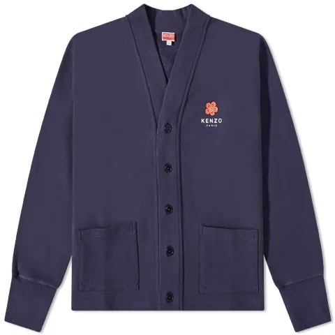 Kenzo Back Logo Jersey Cardigan