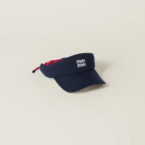 Denim visor