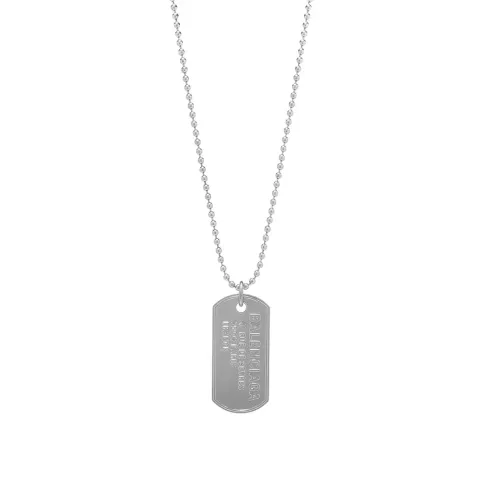 Punk Tag ID Chain Necklace