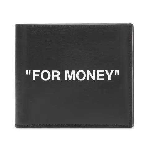 Calf Skin Quote Bifold Wallet