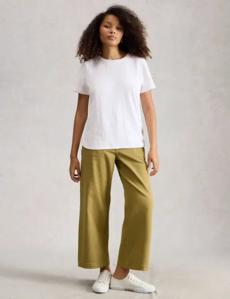 White Stuff Pure Cotton T-Shirt White