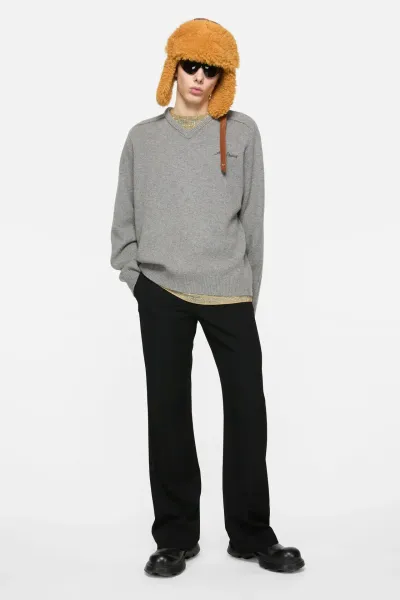 Wool v-neck sweater