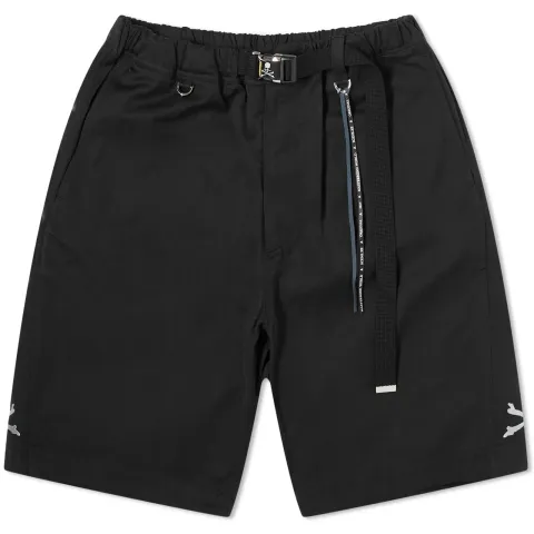 Belted Drawstring Skull Shorts
