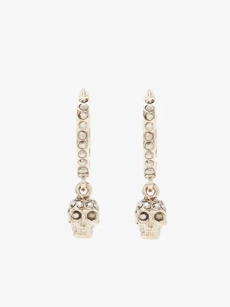 Skull Mini Creole Hoop Earrings